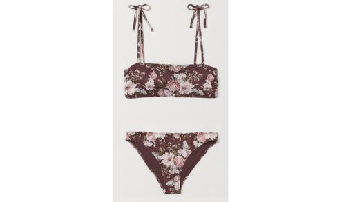 NIEUW H&M Bandeau Bikini Top & Broekje, Bordeaux Rood Mt. 38, Kleding | Dames, Badmode en Zwemkleding, Nieuw, Bikini, Rood, Ophalen of Verzenden