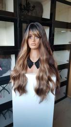 Pruik met Pony/Lok: Uitgroei naar Bruin/ plukken, Lang slag, Sieraden, Tassen en Uiterlijk, Uiterlijk | Haarverzorging, Ophalen of Verzenden