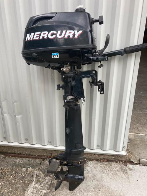 Mercury fourstroke 5pk langstaart, Watersport en Boten, Buiten- en Binnenboordmotoren, Gebruikt, Benzine, Buitenboordmotor, 5 tot 10 pk