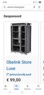 Obbelink kledingkast, Ophalen of Verzenden, Zo goed als nieuw, Campingkast