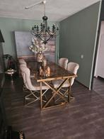 Complete eettafel  met bij horende stoelen, Huis en Inrichting, Complete eetkamers, Ophalen of Verzenden, Zo goed als nieuw, Luxe