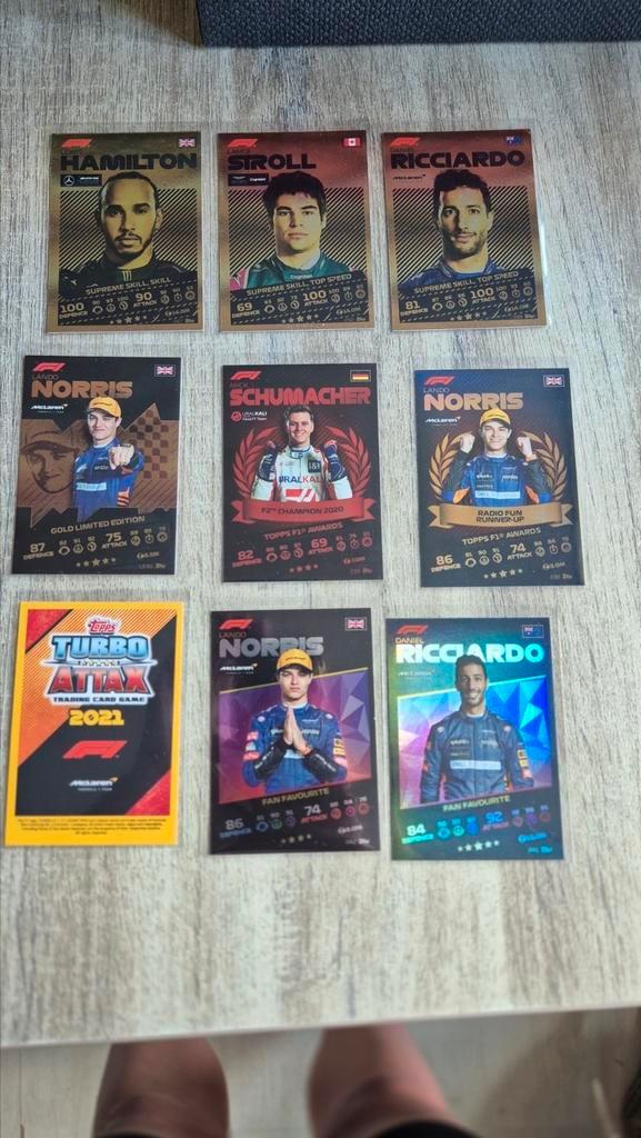 F1 Topps Turbo Attax 2021, Hobby en Vrije tijd, Verzamelkaartspellen | Overige, Zo goed als nieuw, Meerdere kaarten, Ophalen of Verzenden