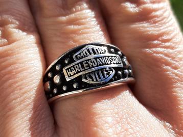 Vanoli - 925 zilver biker ring Harley Davidson maat 19,5 beschikbaar voor biedingen