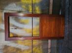 Hardhouten achterdeur, Ophalen, 80 tot 100 cm, 200 tot 215 cm, Glas