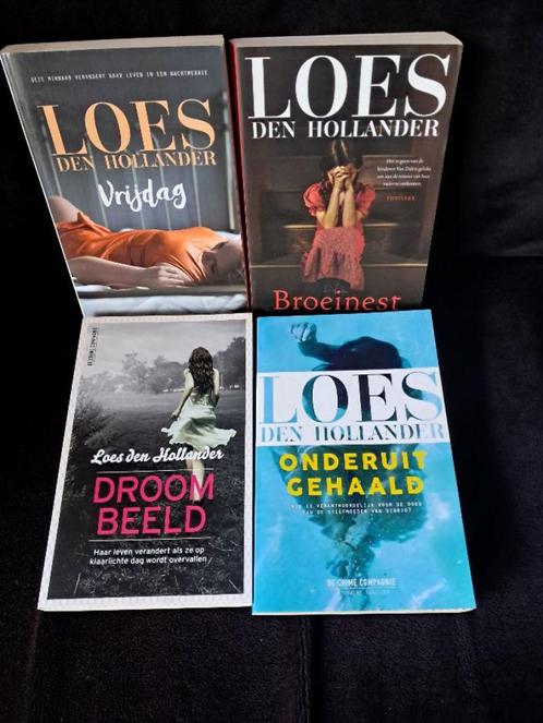 4x loes den Hollander: onderuit gehaald,broeinest,vrijdag,,, Boeken, Thrillers, Nieuw, Nederland, Ophalen of Verzenden
