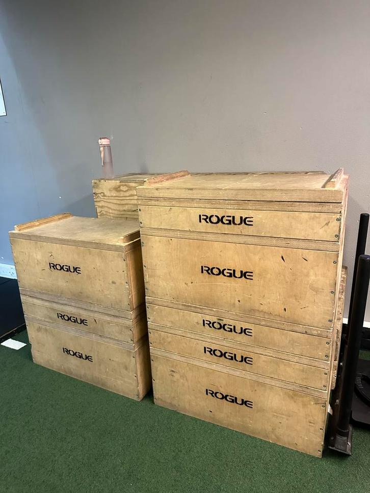 Rogue Fitness Plyo Boxen Set, Huis en Inrichting, Woonaccessoires | Kisten, Gebruikt, 75 cm of meer, Minder dan 50 cm, Overige houtsoorten