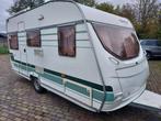 Chateau 430 Mover Voortent bj 2005 linkerschade, Caravans en Kamperen, Bedrijf, Treinzit, 4 tot 5 meter, Kachel
