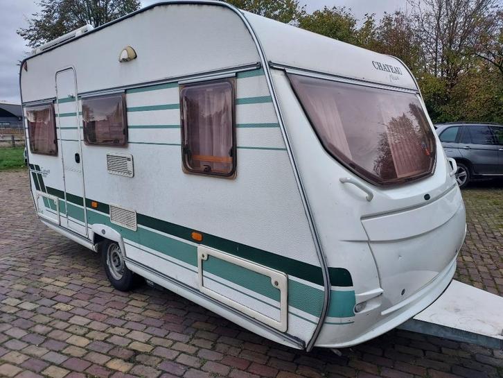Chateau 430 Mover Voortent bj 2005 linkerschade, Caravans en Kamperen, Caravans, Bedrijf, tot en met 4, 1000 - 1250 kg, Treinzit