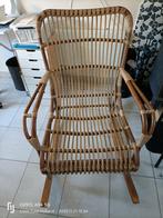 Rieten schommelstoel, Huis en Inrichting, Ophalen, Gebruikt, Bruin, Eén