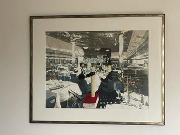 Kunst Olphaert Den Otter - ship dinner party. Grafiek 1998 beschikbaar voor biedingen