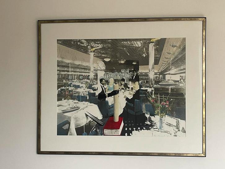 Kunst Olphaert Den Otter - ship dinner party. Grafiek 1998, Antiek en Kunst, Kunst | Litho's en Zeefdrukken, Ophalen of Verzenden