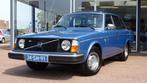 Volvo 244 2.1 GL Automaat | Oldtimer | Schuifdak | Trekhaak, Auto's, Gebruikt, 4 cilinders, Blauw, Bedrijf