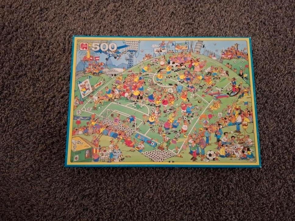 Jan van Haasteren puzzel 500 st Voetbal 1539, Ophalen of Verzenden, 500 t/m 1500 stukjes, Zo goed als nieuw, Legpuzzel