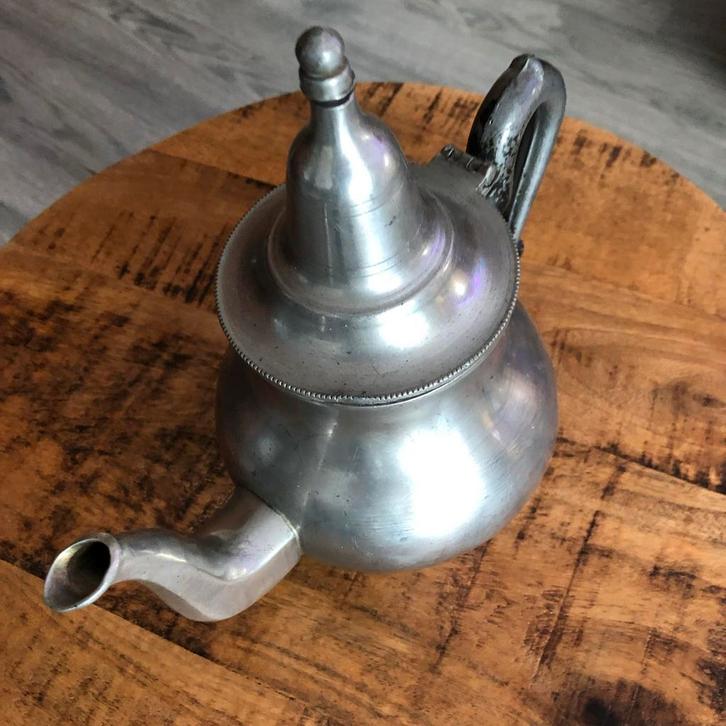 Vintage Tinnen Theepot, Antiek en Kunst, Antiek | Tin, Ophalen