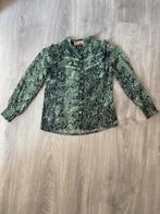 Groen slangenprint blousje van Vingino, Meisje, Overhemd of Blouse, Ophalen of Verzenden, Zo goed als nieuw