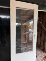 Deur enkel glas gratis, Doe-het-zelf en Verbouw, Kozijnen en Schuifpuien, 75 tot 150 cm, Deurkozijn, Ophalen of Verzenden, Zo goed als nieuw