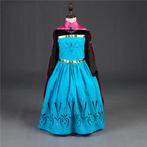 Frozen elza jurk met cape en kroontje en toverstaf en handsc, Kinderen en Baby's, Carnavalskleding en Verkleedspullen, Ophalen of Verzenden