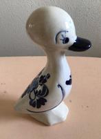 Delfts Blauw, eendje, rond vaasje, theezeef, Antiek en Kunst, Ophalen of Verzenden