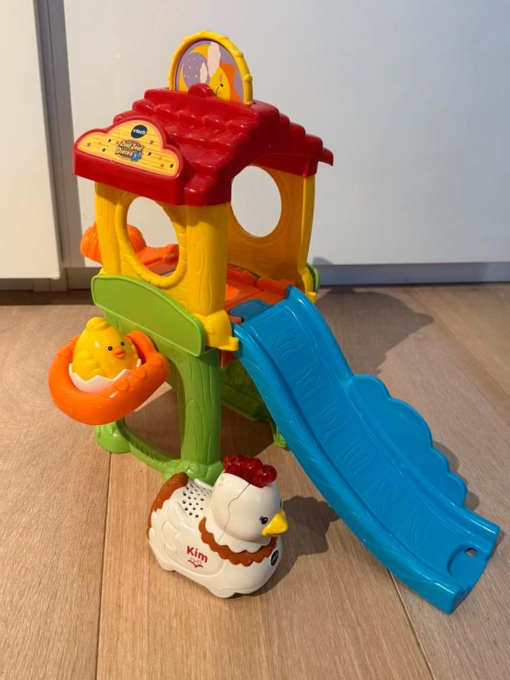 Vtech Zoef Zoef dieren kippenhok, Kinderen en Baby's, Speelgoed | Vtech, Zo goed als nieuw, 6 maanden tot 2 jaar, Ophalen of Verzenden