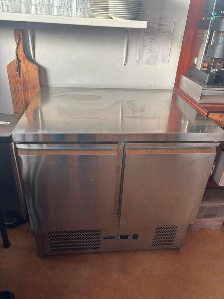 Koelwerkbank - 90 cm - 2 Deuren Maxima, Witgoed en Apparatuur, Koelkasten en IJskasten, Gebruikt, Ophalen