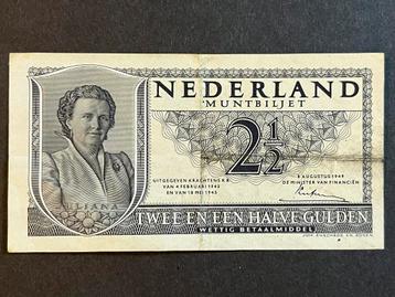 2 1/2 gulden Koningin Juliana 1949 🇳🇱 beschikbaar voor biedingen