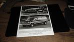 GROTE USA Persfoto  FORD BRONCO / ECOLINE VAN   1989, Verzenden, Nieuw, Ford