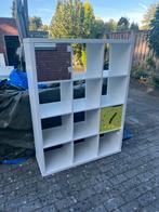 Witte Boekenkast met 12 Vakken, Huis en Inrichting, Ophalen, Met plank(en), Kunststof, Gebruikt