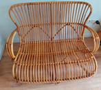 Vintage Rotan Bankje - Eyecatcher voor je Interieur!, Vintage, Tweepersoons, Riet of Rotan, Ophalen of Verzenden