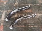 Zeldzaam paar dueleer Franse flintlock pistolen LUDET SEDAN, Ophalen of Verzenden, Overige soorten, Overige gebieden