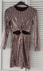Zara glitterjurk, maat S, Ophalen of Verzenden, Zo goed als nieuw, Zwart, Boven de knie