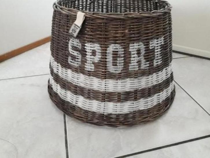 Mooie lampenkap van Riviera Maison, Huis en Inrichting, Lampen | Lampenkappen, Zo goed als nieuw, 25 tot 50 cm, Rond, Wit, Bruin