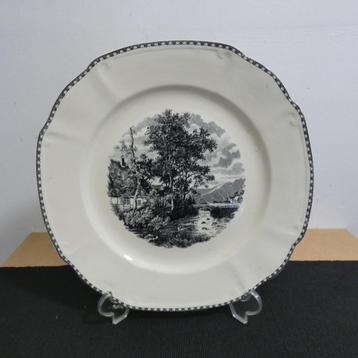 Landschap - Societe Ceramique - groot bord [1339] beschikbaar voor biedingen