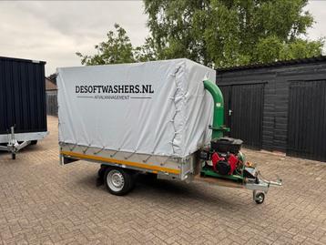 Bladzuiger Billy Goat op aanhanger beschikbaar voor biedingen