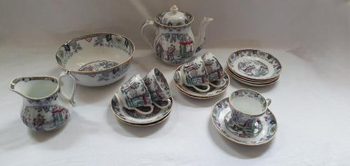 Canton theeserviesdelen Petrus Regout, Antiek en Kunst, Antiek | Servies los, Ophalen of Verzenden