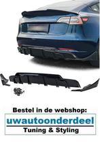 Achter Spoiler Diffuser Glans Zwart Voor Tesla Model 3