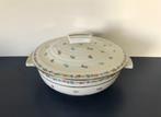 Limoges soupière met bloemetjes rand en vergulde belijning, Antiek en Kunst, Ophalen of Verzenden
