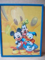 adv10155 donald goofy mickey schilderijtje, Ophalen, Mickey Mouse, Gebruikt, Overige typen