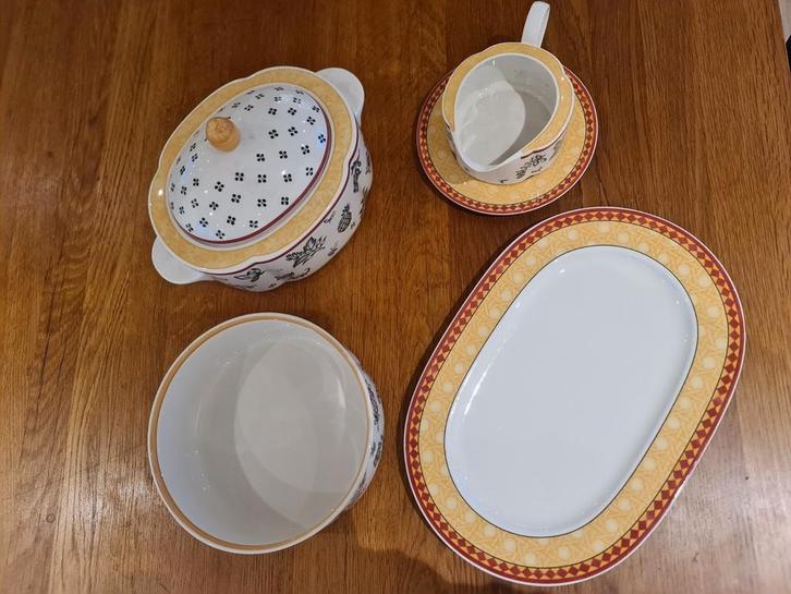 Villeroy en Boch dekschalen Switch Plantation, Antiek en Kunst, Antiek | Servies compleet, Ophalen of Verzenden