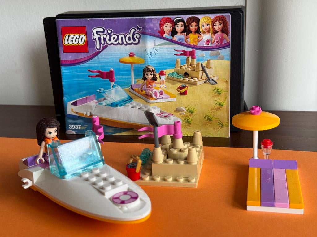 Lego Friends Set Olivia’s speedboot 3937, Ophalen of Verzenden, Zo goed als nieuw, Complete set, Lego