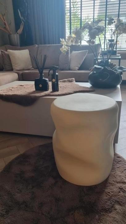 Bijzettafel Organisch model Aardewerk Clay / Klei, Huis en Inrichting, Tafels | Bijzettafels, Gebruikt, Rond, 45 tot 60 cm, Minder dan 55 cm