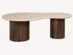 salontafel travertin model Douglas van Richmond Interiors, Huis en Inrichting, Tafels | Salontafels, Ophalen, Overige materialen