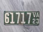 Kentekenplaat 1923 Virginia USA Nummerplaat Nummerbord, Ophalen of Verzenden, Gebruikt, Auto's