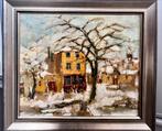 MH Mackenzie - stadsgezicht in de winter, Antiek en Kunst, Ophalen of Verzenden