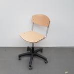 Set 2x Houten bureaustoelen - beuken - in hoogte verstelbaar, Ophalen of Verzenden, Nieuw, Bruin