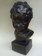Beeldje Lief Kindergezichtje <> BUSTE  Krullenkop,18 cm hoog, Ophalen of Verzenden, Zo goed als nieuw, Mens