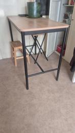 MIMITTZON Vergadertafel, eikenfineer/zwart, 140x68x105 cm, Huis en Inrichting, Barren, Ophalen, Zo goed als nieuw