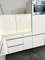 Complete hoogglans wit keuken met alle apparatuur  €1.399,-, Hoekkeuken, Overige materialen, Ophalen of Verzenden, Wit