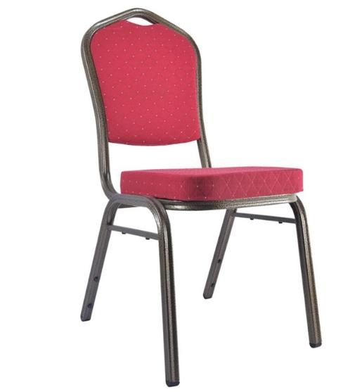Stackchair - Stapelstoel -  Horecastoel - Rood (Nieuw), Huis en Inrichting, Stoelen, Nieuw, Eén, Metaal, Stof, Rood, Ophalen