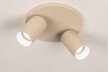 2 lichts spots zand beige keuken bed bank hal plafondlamp beschikbaar voor biedingen