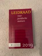 Leidraad voor juridische auteurs, Boeken, Studieboeken en Cursussen, Ophalen of Verzenden, Zo goed als nieuw